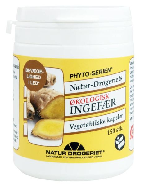 Natur Drogeriet Økologisk Ingefær Vegetabilske Kapsler Natur Drogeriet Økologisk Ingefær Vegetabilske Kapsler