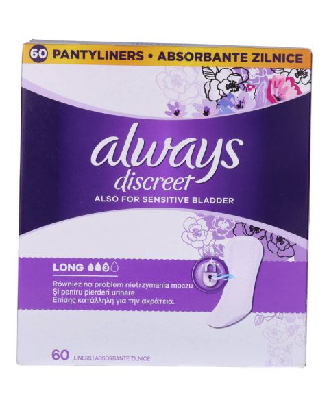 Always Discreet Panty Liners for Sensitive Bladder